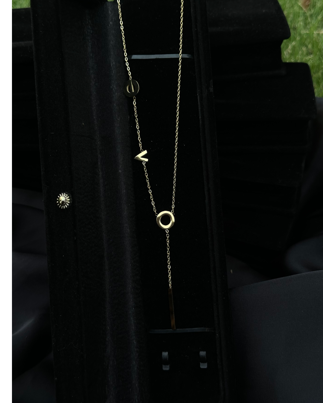 Minimalist One Carat Stainless Steel Geometric Pendant Necklace